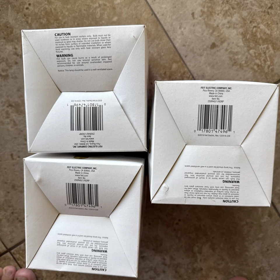 Feit Electric Infrared Heat Lamp Light Bulb Soft White 250W 120V 250R40/1/HDRP - Image 2 of 3