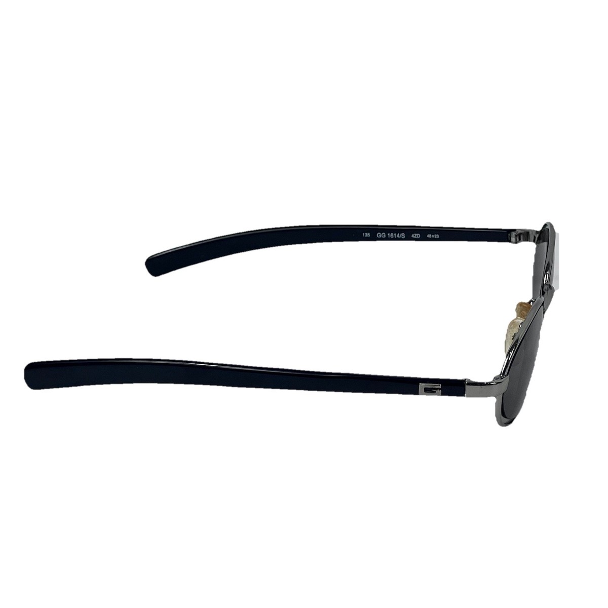 Genuine Gucci Men's Sunglasses GG 1614/S Black Silver Metal Y2K