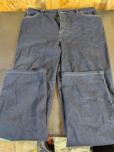 Jeans Gloria Vanderbilt Amanda Plus 16W lavaggio scuro elasticizzato cucitura interna 29" - Foto 2 di 7