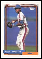 1992 Topps Traded #90T Willie Randolph New York Mets Baseball Card