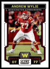 2023 Score Andrew Wylie Washington Commanders #300