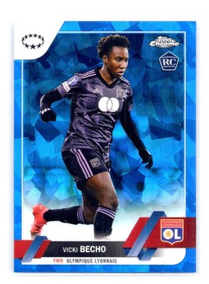 2023 Topps Chrome Sapphire #98 Vicki Becho Rookie Olympique Lyonnais