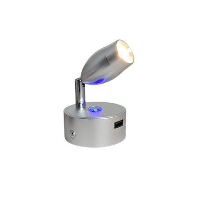 12V LED Leselampe Touch dimmbar Strahler USB Caravan Wohnmobil Boot 3W Lam