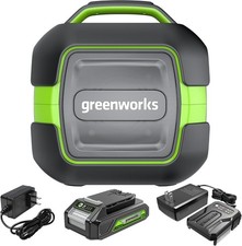 Greenworks POWERALL 24V Outdoor Bluetooth Portable Speaker 2Ah Battery  Charger
