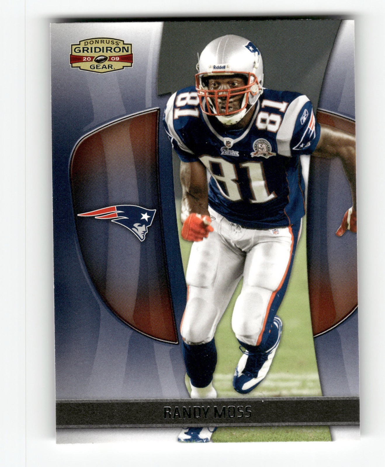 2009 Donruss Gridiron Gear Randy Moss #75 New England Patriots