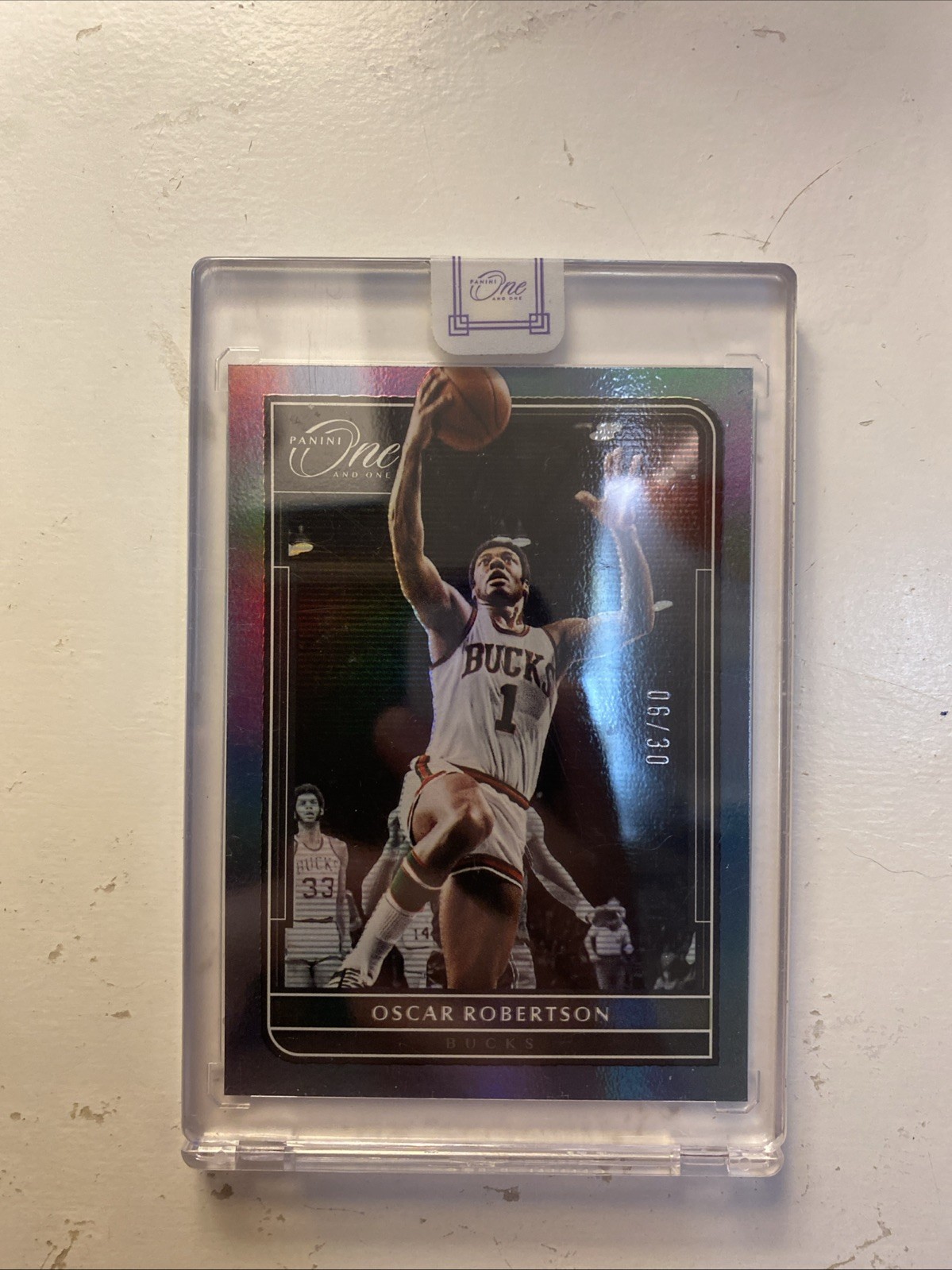 2021-22 Panini One and One - Legends Oscar Robertson #179 Blue /30