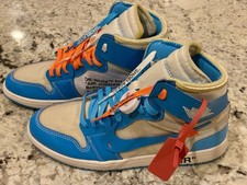 Nike Air Jordan 1 Retro Off-White UNC University Blue Men s Size 13 Rare