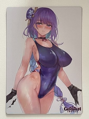 Dual L 114 Raiden Shogun Genshin Impact Goddess Story Anime Waifu Lenticular NSF