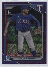 2024 Bowman Chrome Prospects Purple Shimmer Refractor /250 Curley Martha 19fe