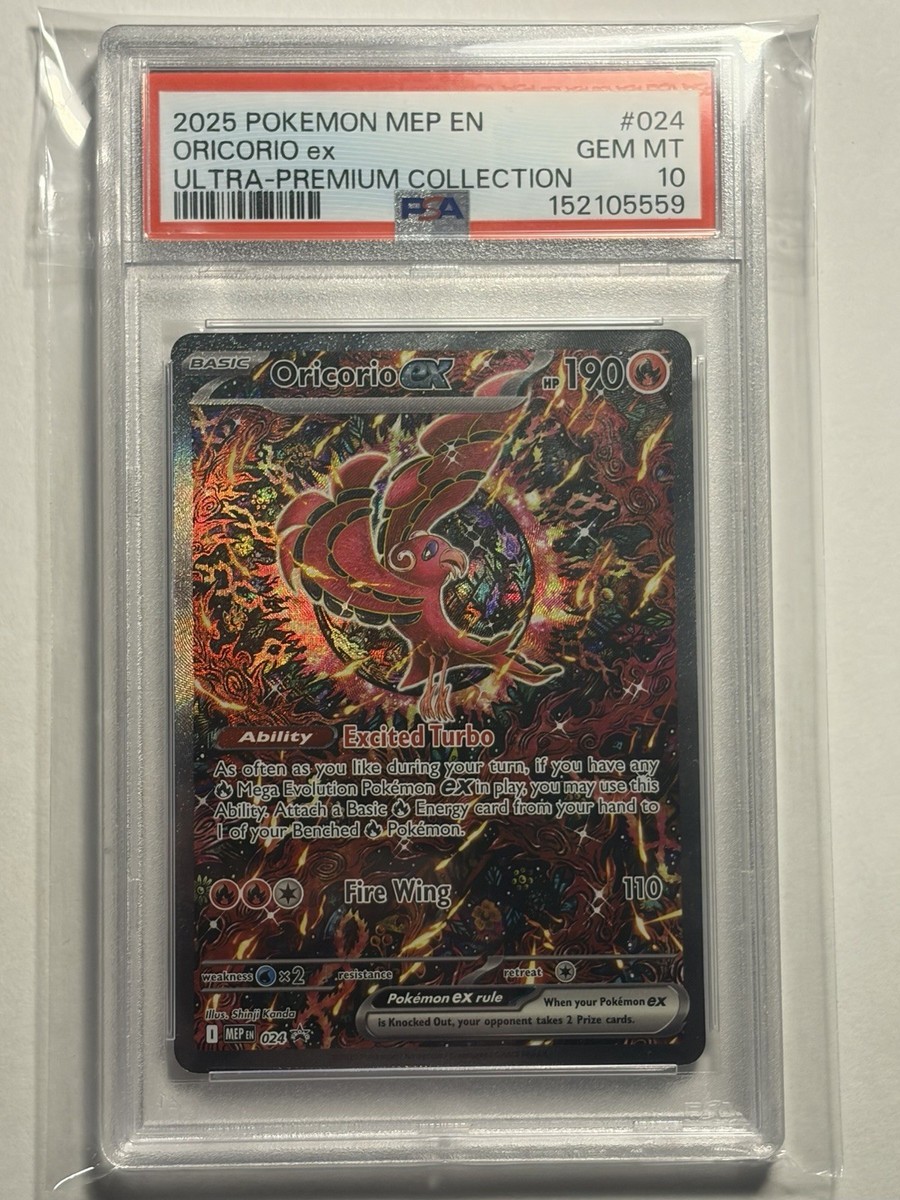 Oricorio ex 024 - Me: Mega Evolution Promo - PSA 10 💎 | eBay