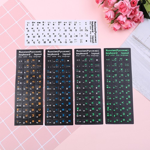 Russian standard keyboard layout sticker letters on replacement A.DI - Zdjęcie 6 z 17
