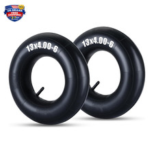 Two Pack 13x4.00-6 Heavy Duty Inner Tubes with TR-13 Valve Stem for Lawn Mowers