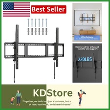 Heavy-Duty Tilted TV Wall Mount for 60-120 TVs 220Lbs, Low Profile Design