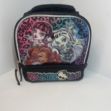 2015 Mattel Monster High Lunchbox Lunch Bag with Characters Graphic