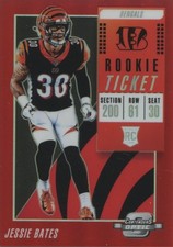Jessie Bates 2018 Contenders Optic Red Prizm Rookie RC Bengals 8/199