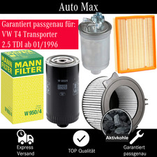 Filterset Inspektionspaket VW T4 TRANSPORTER MULTIVAN KASTEN | 2.5 TDI | ab 1996