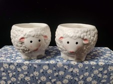 1994 Mercuries(USA) Country Farmhouse Ceramic Tea Cups(Set of 2)