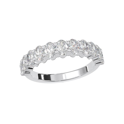 Solid 10k Gold 1.5carat Oval Lab-Created Diamond Bridal Wedding Band Ring FG VS - Bild 1 von 14