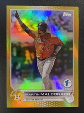 2022 Topps Series 1 1st edition #224 Martin Maldonado GOLD Parallel + Base Astro