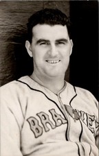 BASEBALL, Boston Braves Catcher FRANK HOGAN Real Photo Postcard
