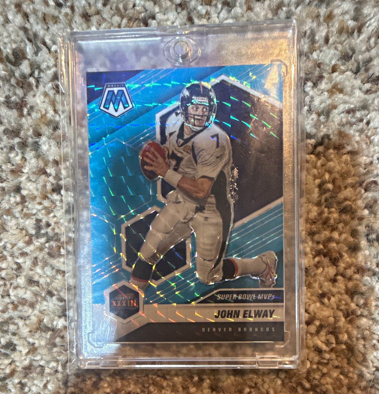 Panini 2021 Mosaic John Elway Super Bowl MVPs Prizm #297 11/15 Broncos