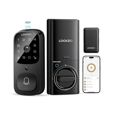 Smart Lock with Camera, 6-in-1 WiFi Doorbell Keyless Entry Door Lock, Deadbol...