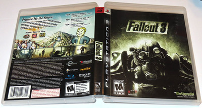 Fallout 3 (Sony PlayStation 3, 2008) Video Game with Case & Manual