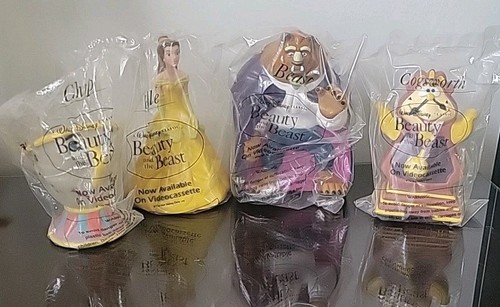 Beauty and the Beast "Complete Hand Puppet Set" NIP Pizza Hut 1992 - Picture 1 of 1