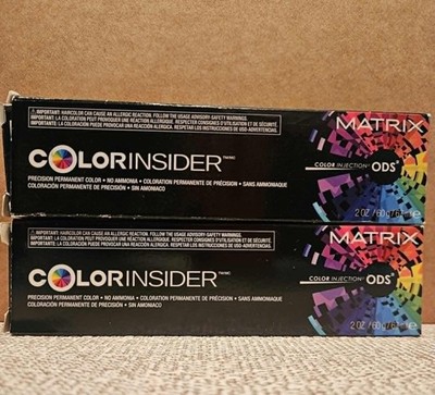 2(TWO) Matrix Color Insider Permanent NO AMMONIA color 2oz tubes New/Sealed