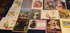 Lot of 15 Assorted ANIMALS THANK YOU Greeting Cards Full Sized Greeting Cards