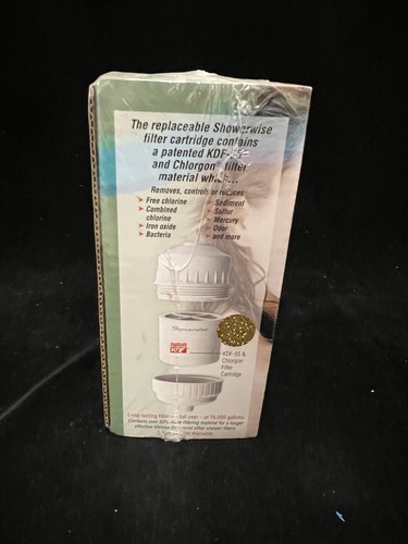 ShowerWise Deluxe Filtration System #1195 Shower Head Water Filter New Sealed - Picture 3 of 4