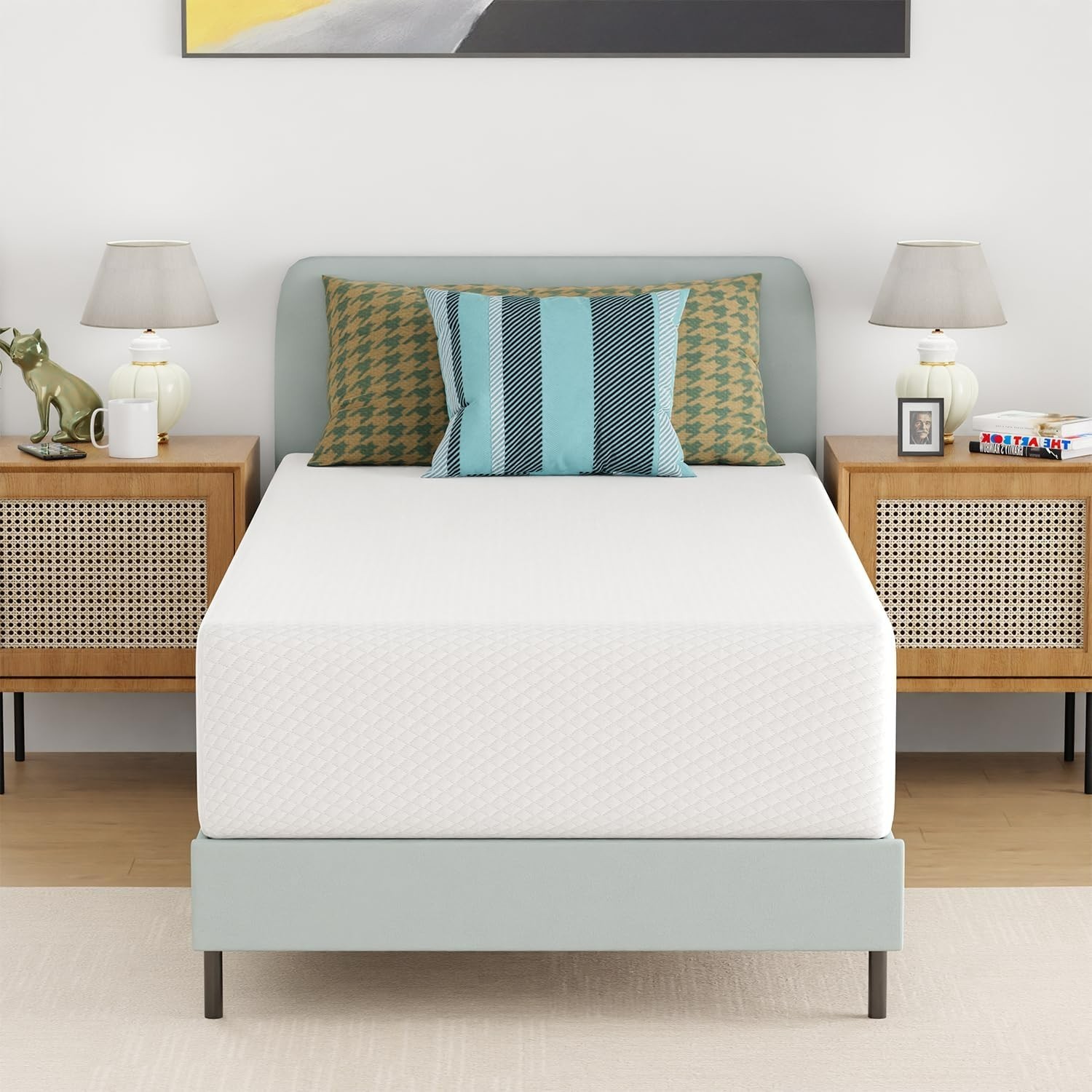 Gel Memory Foam Medium-Firm Mattress for Pressure Relief &So
