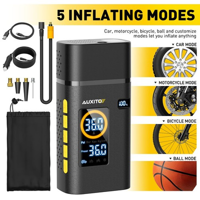 #ad 150 Air PSI Compressor Portable Fit Tire Inflator Car Bike Tires Moto Air Pump $65.99