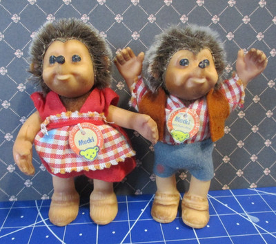 Steiff Igel Kinder Macki + Mucki Hörzu Diehl Film ca. 11,5 cm 60er J. Gummi