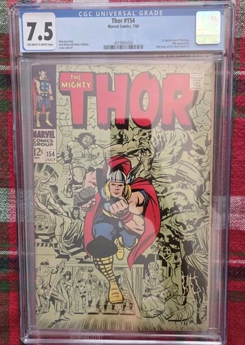Thor #154 CGC Graded 7.5  Marvel Comics 7/68 1st App. of Mangog