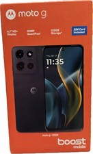 Boost Mobile Prepaid Motorola moto G 2025 Gray 128GB, - New Sealed