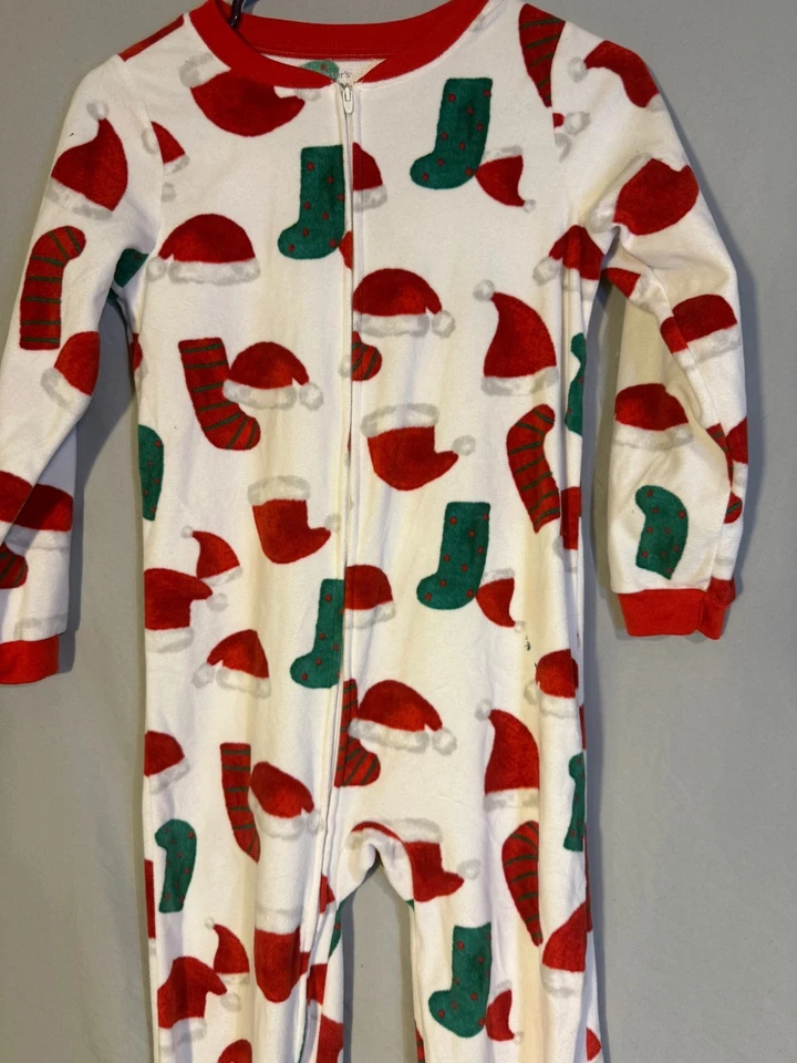 Nuevo pijama con patas Carters niñas niños talla 10 grande patrón divertido de vacaciones Foto 2 de 3