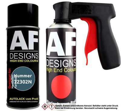Spraydosen Griff Set für Hummer 72302N Bluestone Metallic Basislack Klarlack Han