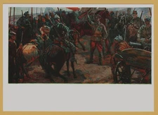 1974 World War WWI “The Steppe Is Burning” Red Army ART OLD Postcard USSR