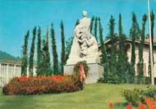 TRESCORE SPA (BERGAMO) POSTCARD - MONUMENT TO THE FALLEN