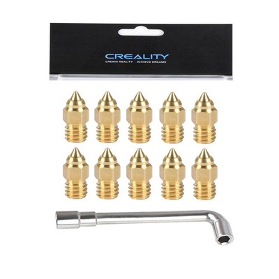 Creality 22PCS Ender 5 S1 Brass Nozzles Kit, 3D Printer 10PCS 0.4mm and 2PCS ...