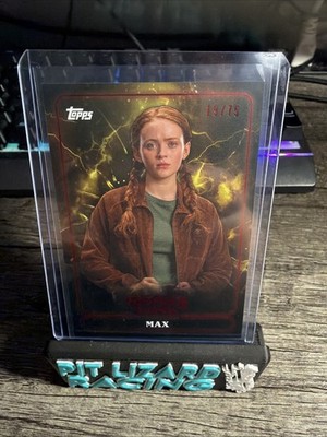 2025 Topps Stranger Things Netflix Sadie Sink As Max Yellow 19/75