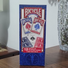 Bicycle Standard Playing Cards Poker 12 Decks 6 Red 6 Blue Standard Face