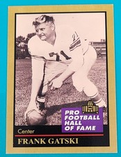 1991 Enor Pro Football HOF #44 Frank Gatski Cleveland Browns FOOTBALL Card g