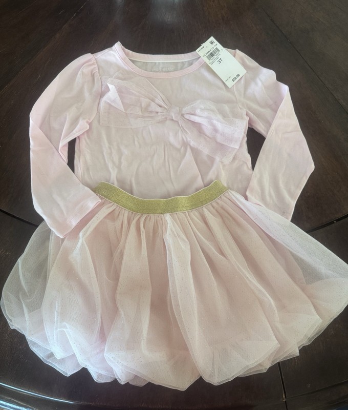 EPIC THREADS PINK SKIRT SET    SO CUTE! 3T
