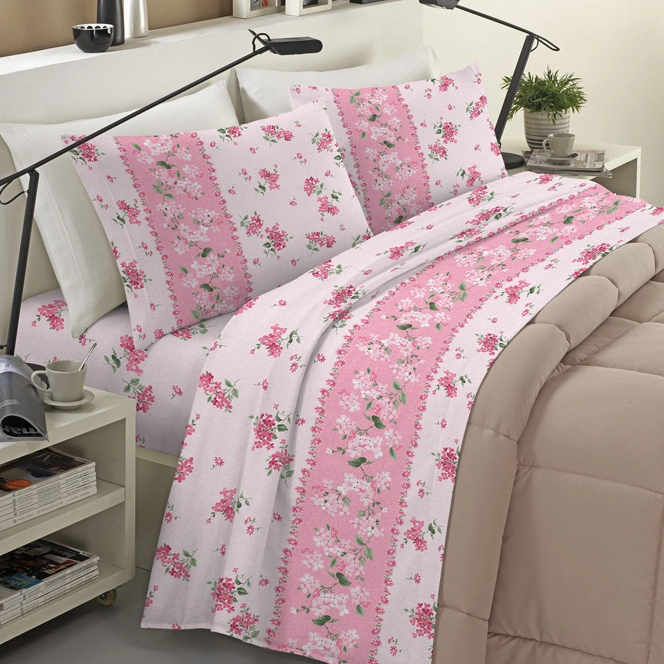 Completo Lenzuola in Flanella, Completo Letto 100% Flanella anti-pilling - Immagine 3 di 4