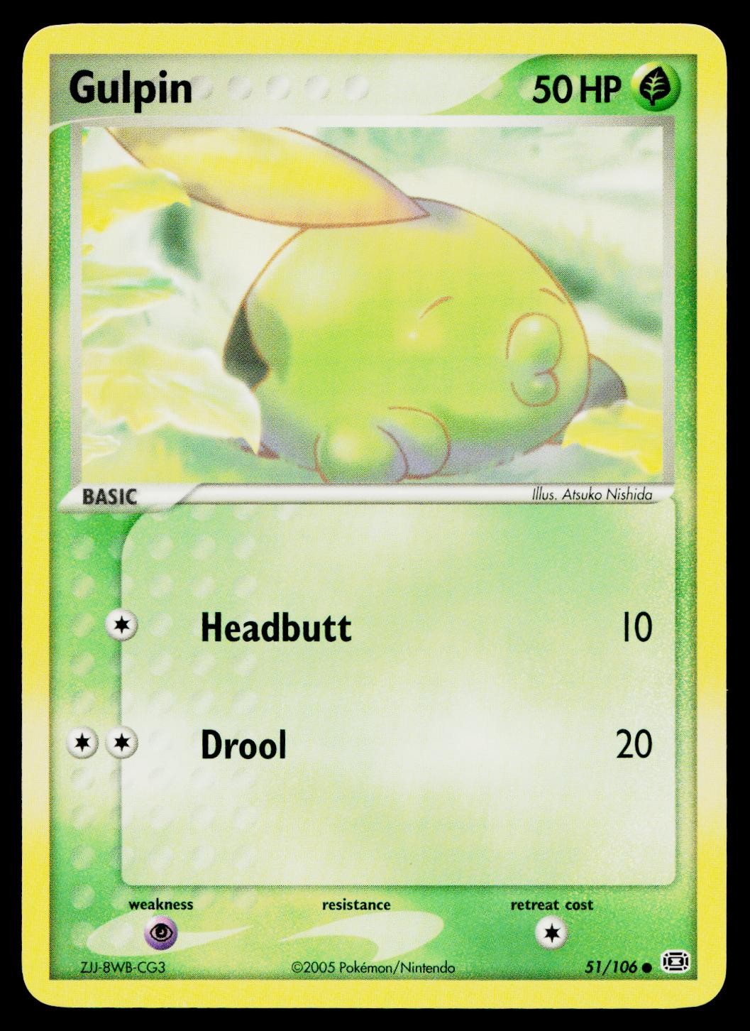 Gulpin 51/106 Common Emerald Pokemon Near Mint