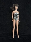 Vintage Barbie Doll Ponytail  Brunette w/ Swimsuit 1960s Mattel