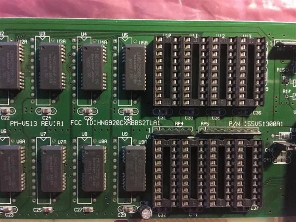 Trident vlb 1mb video card , fcc id:hng920cxrbbs2tla1, 55v51300a1,tgui9440agi - Image 3 of 3