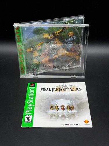 Final Fantasy Tactics Greatest Hits Sony PlayStation PS1 Case & Manual ONLY